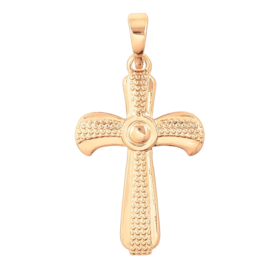 Кулон Xuping колір Позолота 18K "Хрест" для ланцюжка до 6мм фото №1 Кулон Xuping колір Позолота 18K "Хрест" для ланцюжка до 6мм фото №1