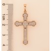 Кулон Xuping колір Позолота 18K "Хрест з кристалами" для ланцюжка до 6мм фото №2