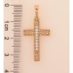 Кулон Xuping цвет Позолота 18K "Крест с кристаллами" для цепочки до 6мм фото №2 Кулон Xuping цвет Позолота 18K "Крест с кристаллами" для цепочки до 6мм фото №2