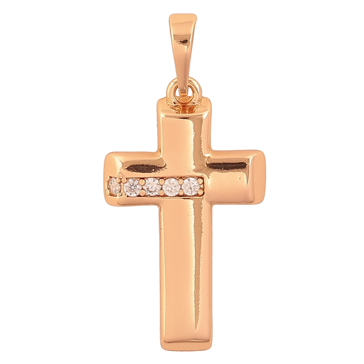 Кулон Xuping цвет Позолота 18K "Крест с кристаллами" для цепочки до 6мм фото №19
