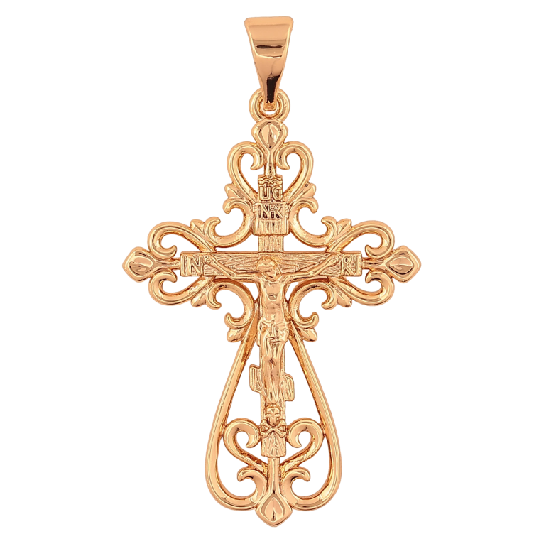 Кулон Xuping колір Позолота 18K "Хрест з Розп'яттям" для ланцюжка до 7мм фото №1 Кулон Xuping колір Позолота 18K "Хрест з Розп'яттям" для ланцюжка до 7мм фото №1