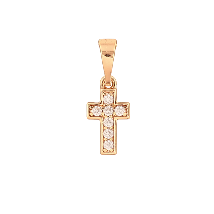 Кулон Xuping цвет Позолота 18K "Крест с кристаллами" для цепочки до 6мм фото №19