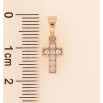Кулон Xuping цвет Позолота 18K "Крест с кристаллами" для цепочки до 6мм фото №2 Кулон Xuping цвет Позолота 18K "Крест с кристаллами" для цепочки до 6мм фото №2