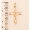 Кулон Xuping цвет Позолота 18K "Крест из сердечек" для цепочки до 5мм фото №2