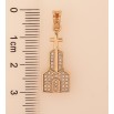 Кулон Xuping колір Позолота 18K "Храм з Хрестом" для ланцюжка до 5мм фото №2