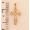 Кулон Xuping цвет Позолота 18K "Крест с кристаллами" для цепочки до 5мм фото №2 Кулон Xuping цвет Позолота 18K "Крест с кристаллами" для цепочки до 5мм фото №2