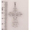 Кулон Xuping колір Родій "Хрест з Розп'яттям" для ланцюжка до 7мм фото №2