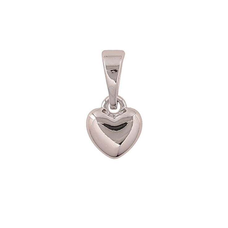 Кулон Xuping колір Родій "Серце, 6х6мм" для ланцюжка до 5мм фото №12