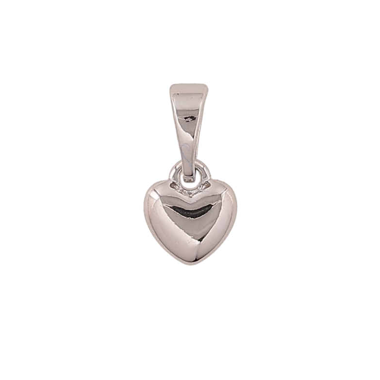 Кулон Xuping колір Родій "Серце, 6х6мм" для ланцюжка до 5мм фото №1