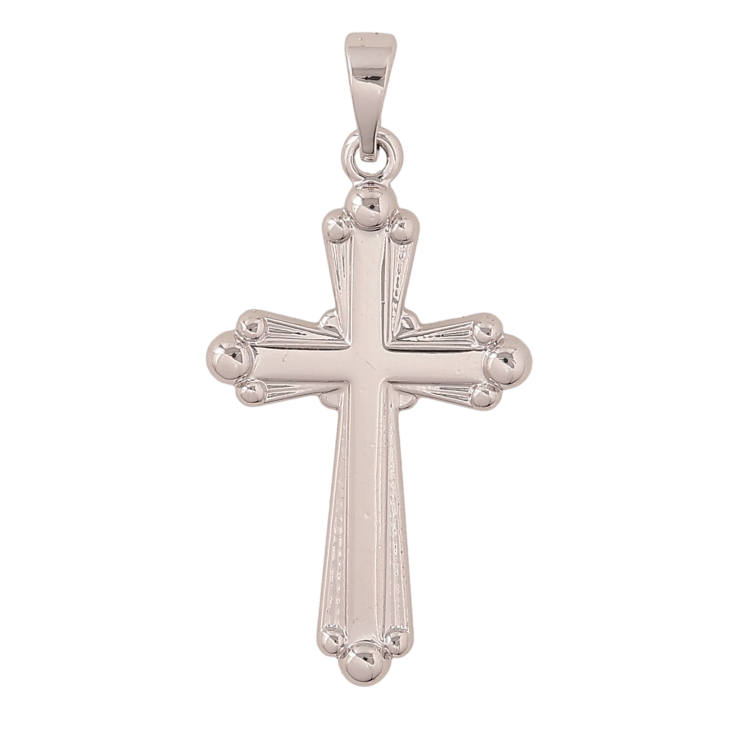 Кулон Xuping колір Родій "Хрест" для ланцюжка до 5мм фото №14