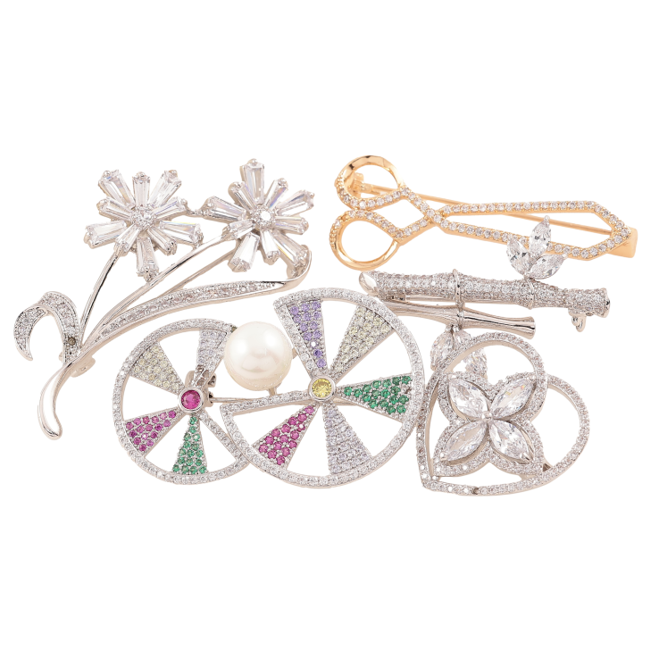 Брошка Позолота 18K та Родій. БІЖУТЕРНИЙ ЛОМ ціна за 25 г. ДИВІТЬСЯ ОПИС! фото №2 Брошка Позолота 18K та Родій. БІЖУТЕРНИЙ ЛОМ ціна за 25 г. ДИВІТЬСЯ ОПИС! фото №2