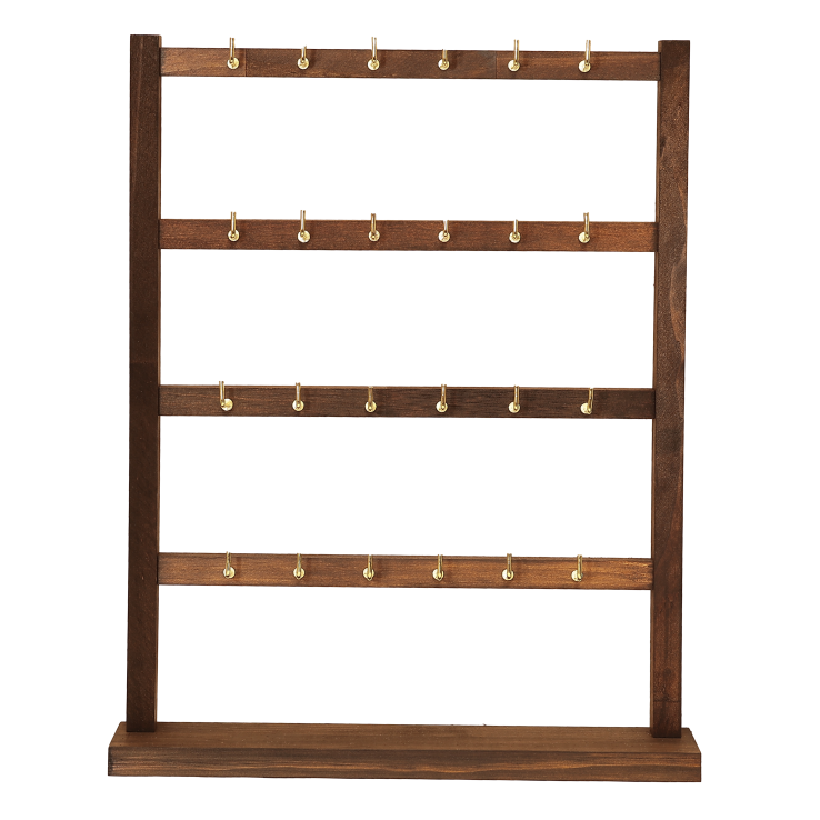 Підставка під прикраси (браслети, каблучки і ​​т.д.) Дерев'яна 30х37.5х8.3см (24 металевих гачка) дивіться опис фото №14