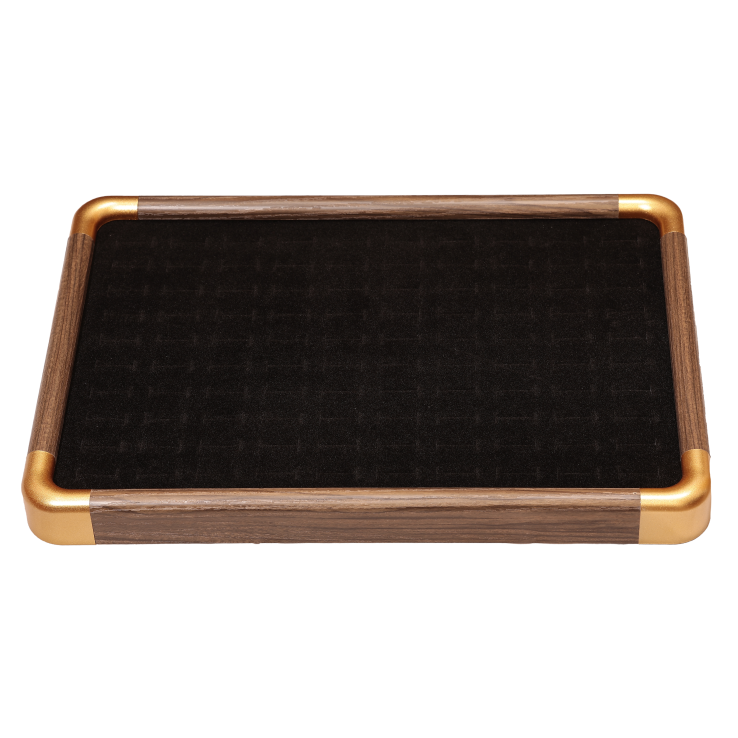 Підставка під каблучки кулони Планшет 10 рядів (окремі секції 100шт) пластик з візерунком під дерево дшв-35х24х3см фото №13