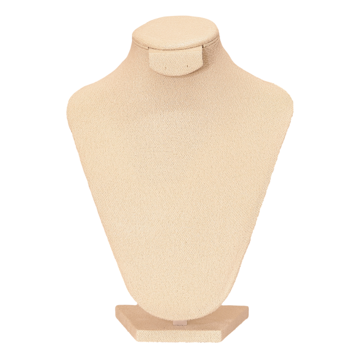 Підставка шия під кольє, ланцюжки, сережки молочна ВШ - 22х17см фото №7