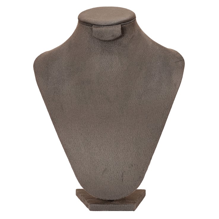 Підставка шия під кольє, ланцюжки, сережки сіра ВШ - 26х21см фото №6