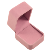 Подарункова коробка оксамитова рожева Під каблучку Розмір 5х6см h= 4см фото №2