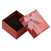 Подарочная коробка с бантом вишневая Под кольцо Размер 5х5см, h= 3см фото №2