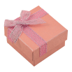 Подарункова коробка з бантом рожева Під каблучку Розмір 5х5см, h=3см фото №3