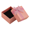 Подарункова коробка з бантом рожева Під каблучку Розмір 5х5см, h=3см фото №5