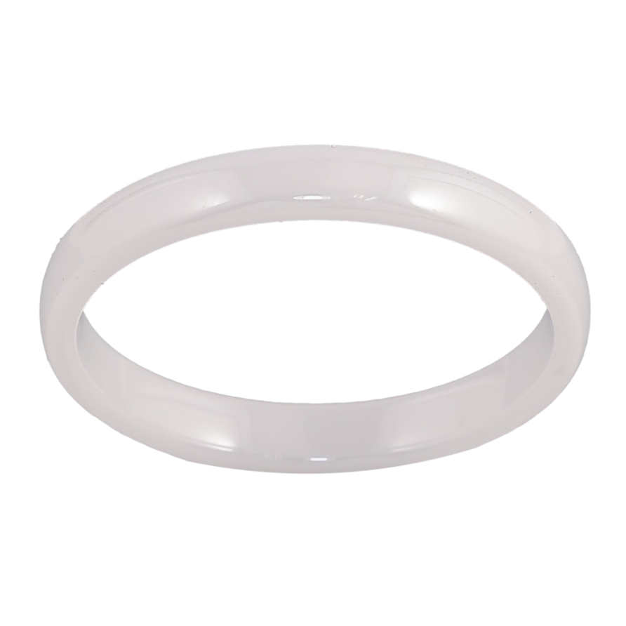 Каблучка Xuping Кераміка "Біла кераміка" шир. 3мм фото №1 Каблучка Xuping Кераміка "Біла кераміка" шир. 3мм фото №1