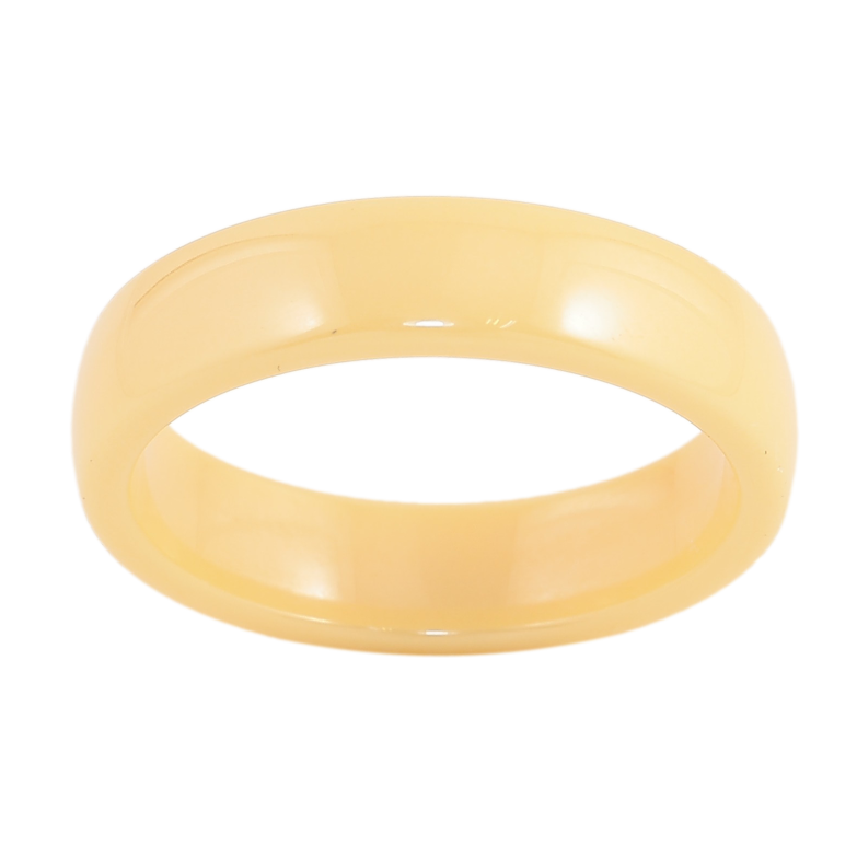 Каблучка Xuping Кераміка "Жовта кераміка" шир. 5мм фото №1 Каблучка Xuping Кераміка "Жовта кераміка" шир. 5мм фото №1