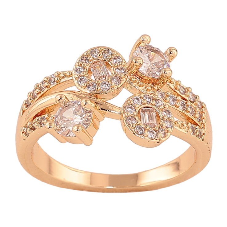 Кольцо Xuping M&L цвет 18K "Декоративная композиция с кристаллами" фото №25 Кольцо Xuping M&L цвет 18K "Декоративная композиция с кристаллами" фото №25