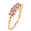 Каблучка Xuping M&L колір 18К «Доріжка бузкових кристалів» фото №4