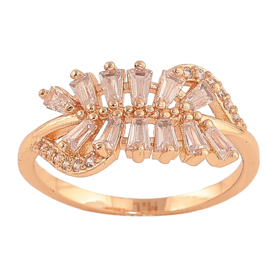 Каблучка Xuping M&L колір 18K "Кристальна гілочка" фото №1 Каблучка Xuping M&L колір 18K "Кристальна гілочка" фото №1