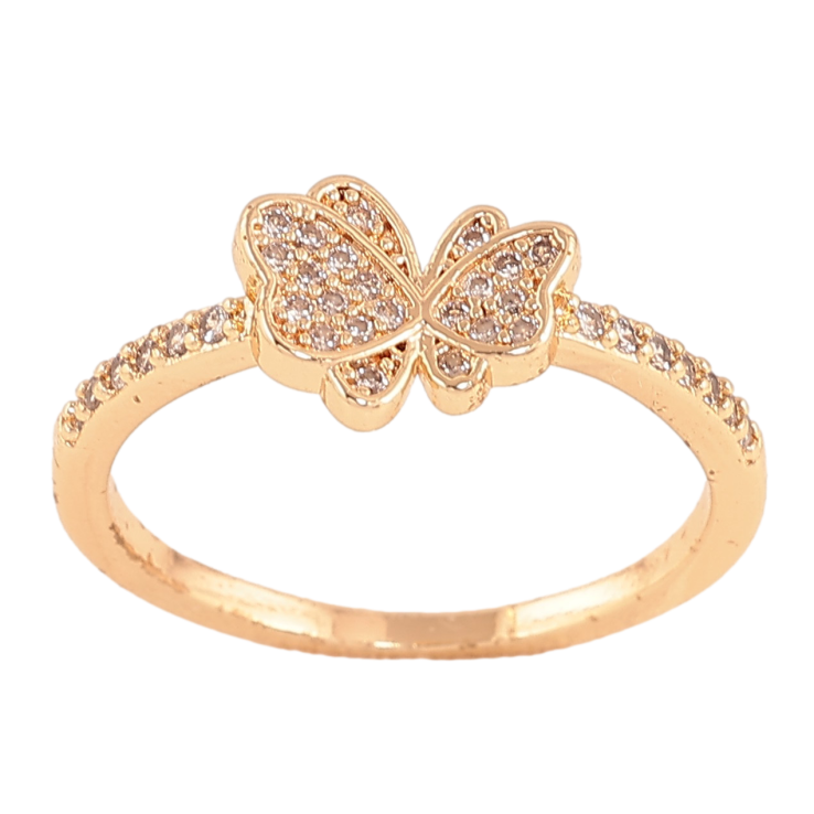 Каблучка Xuping M&L колір 18K "Метелик" фото №9