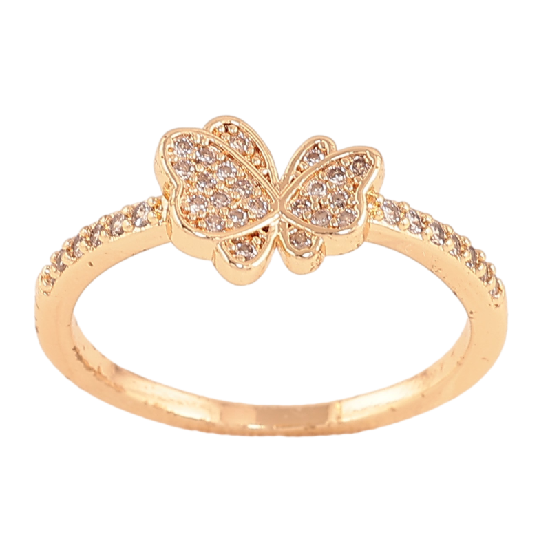 Каблучка Xuping M&L колір 18K "Метелик" фото №2