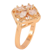 Каблучка Xuping M&L колір 18K "Ромб з кристалами" фото №4
