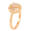 Каблучка Xuping M&L колір 18K "Візерунок з кристалами" фото №3