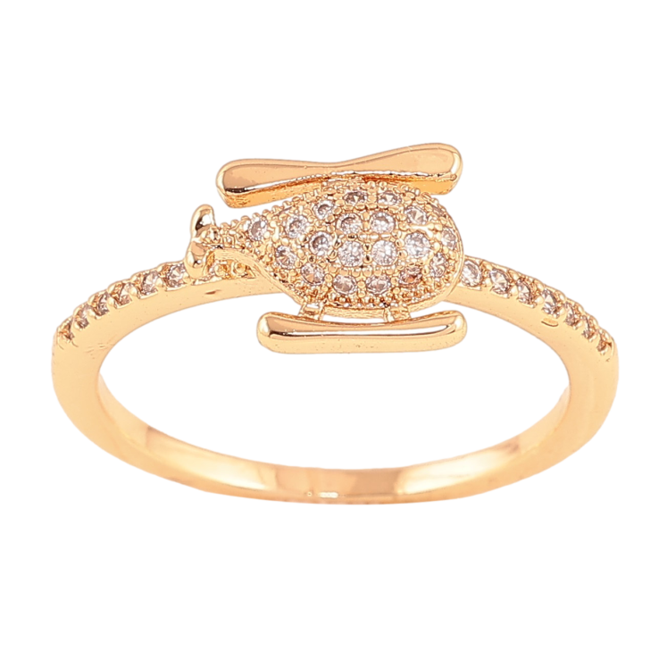 Каблучка Xuping M&L колір 18K "Вертоліт" фото №10