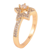 Каблучка Xuping M&L колір 18K "Зірочка з інкрустацією кристалами" фото №2 Каблучка Xuping M&L колір 18K "Зірочка з інкрустацією кристалами" фото №2