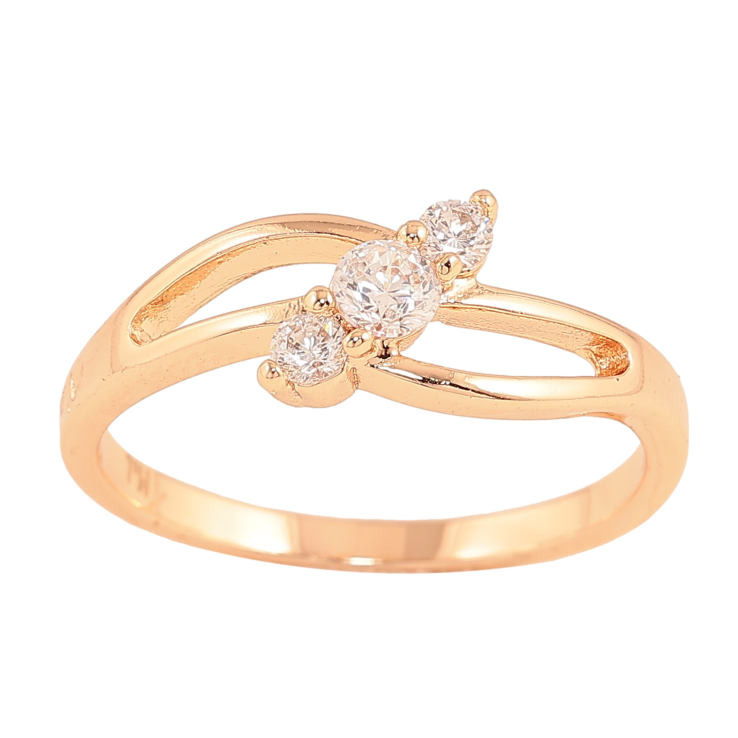 Кольцо Xuping M&L цвет 18К "Узор с кристаллами" фото №10