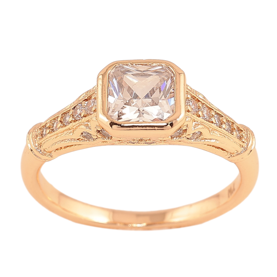 Кольцо Xuping M&L цвет 18К "Узор с кристаллами" фото №1 Кольцо Xuping M&L цвет 18К "Узор с кристаллами" фото №1