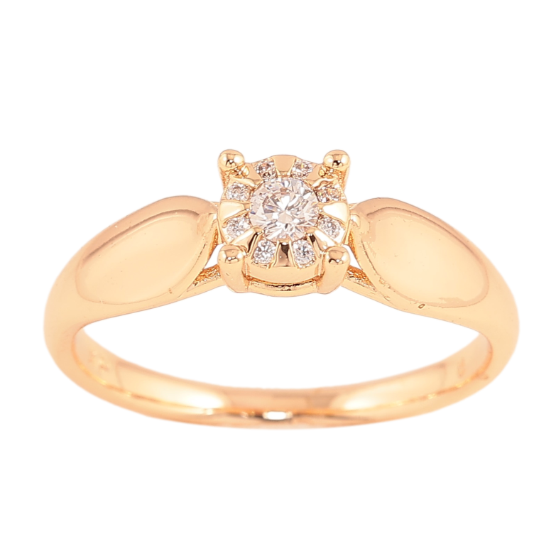 Кольцо Xuping M&L цвет 18К "Узор с кристаллами" фото №1 Кольцо Xuping M&L цвет 18К "Узор с кристаллами" фото №1