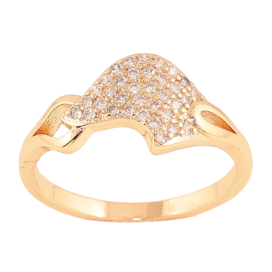 Кольцо Xuping M&L цвет 18К "Узор с кристаллами" фото №1 Кольцо Xuping M&L цвет 18К "Узор с кристаллами" фото №1