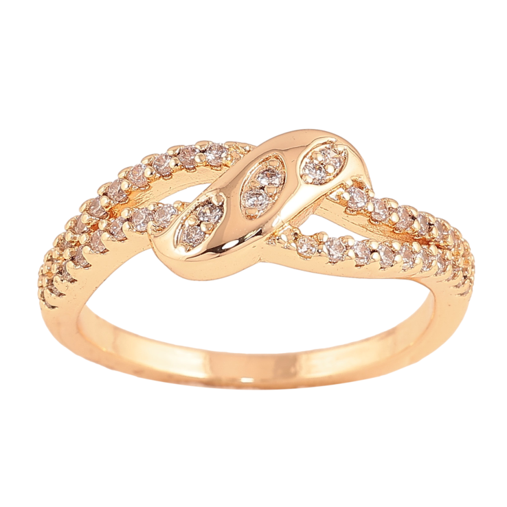 Кольцо Xuping M&L цвет 18К "Узор с кристаллами" фото №16 Кольцо Xuping M&L цвет 18К "Узор с кристаллами" фото №16