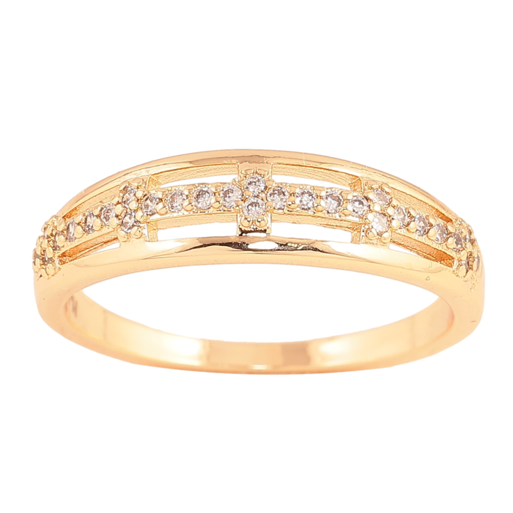 Кольцо Xuping M&L цвет 18К "Узор с кристаллами" фото №24 Кольцо Xuping M&L цвет 18К "Узор с кристаллами" фото №24