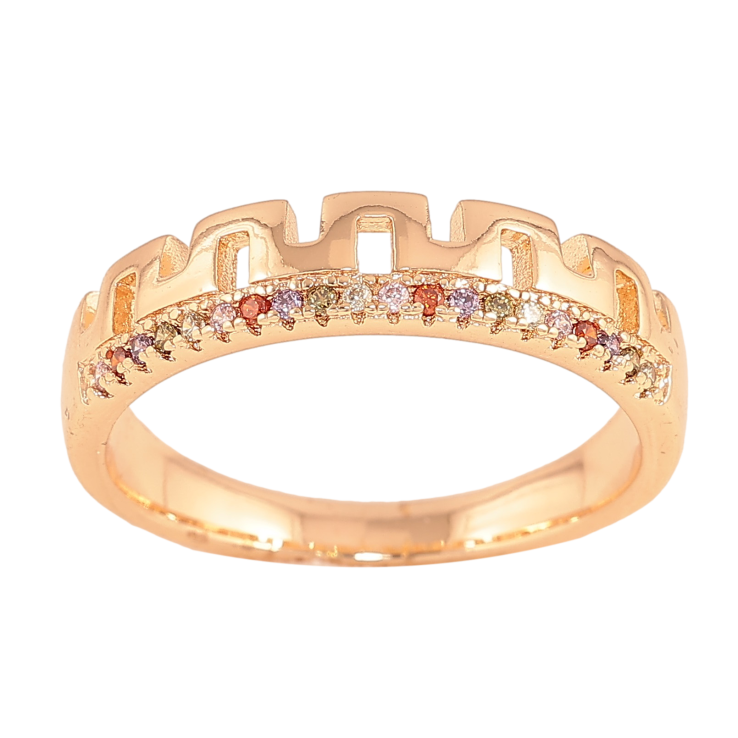 Кольцо Xuping M&L цвет 18К "Узор с разноцветными кристаллами" фото №14 Кольцо Xuping M&L цвет 18К "Узор с разноцветными кристаллами" фото №14
