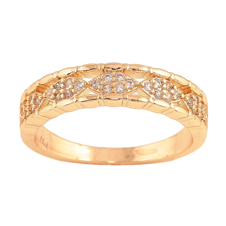 Кольцо Xuping M&L цвет 18К "Узор с кристаллами" фото №12 Кольцо Xuping M&L цвет 18К "Узор с кристаллами" фото №12