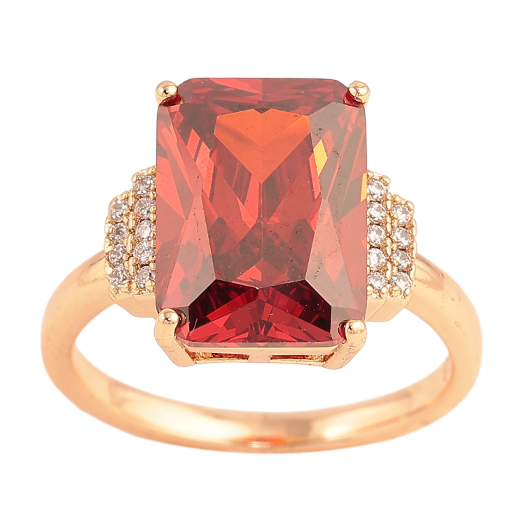 Кольцо Xuping M&L цвет 18К "Красный кристалл" фото №9 Кольцо Xuping M&L цвет 18К "Красный кристалл" фото №9