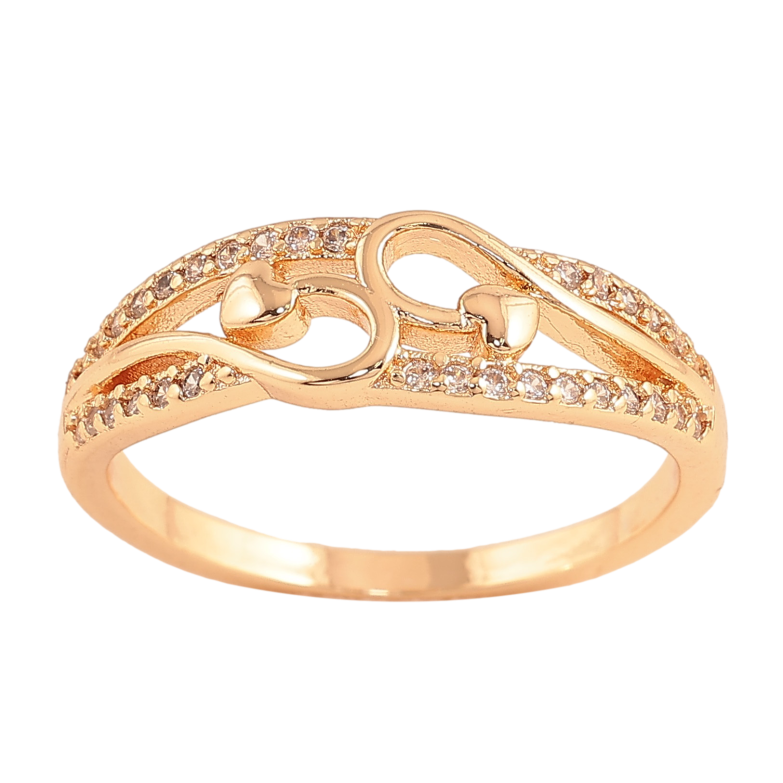 Кольцо Xuping M&L цвет 18К "Узор с кристаллами" фото №1 Кольцо Xuping M&L цвет 18К "Узор с кристаллами" фото №1