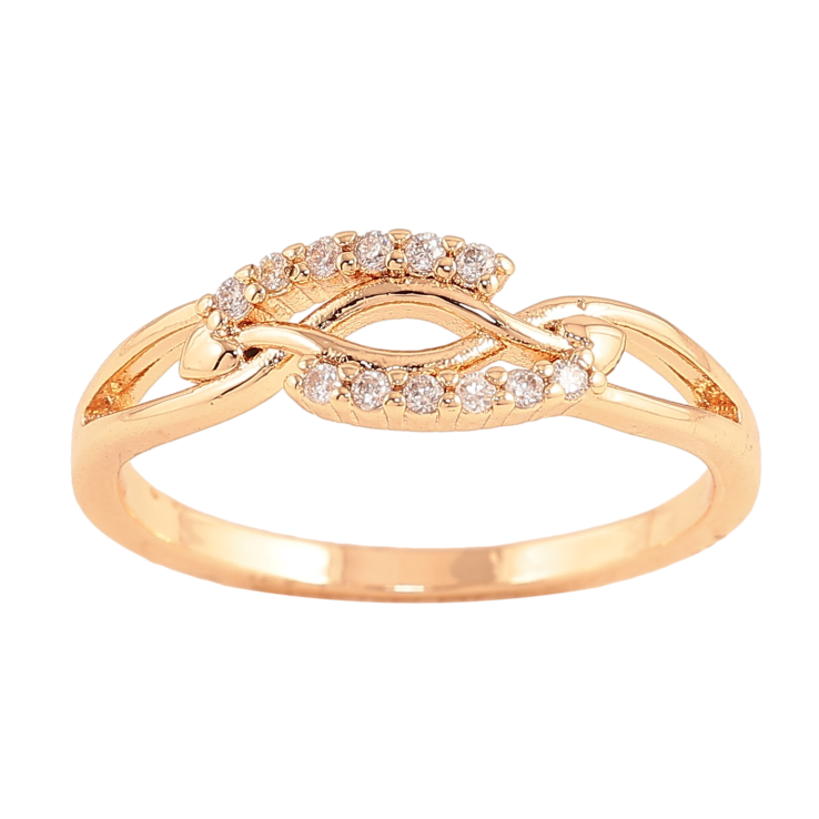 Кольцо Xuping M&L цвет 18К "Узор с кристаллами" фото №6 Кольцо Xuping M&L цвет 18К "Узор с кристаллами" фото №6