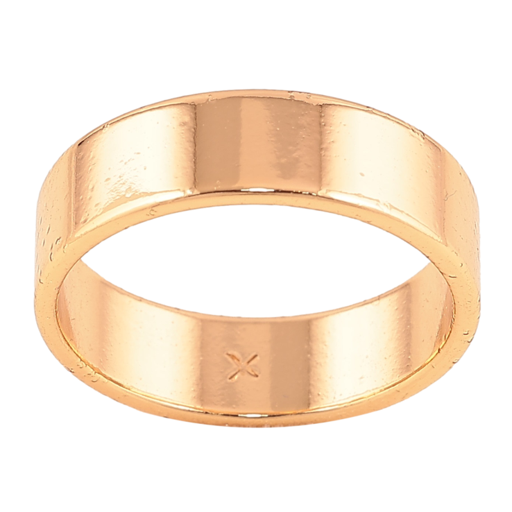 Каблучка Xuping Позолота 18K "Американка Обручка 6мм" фото №4