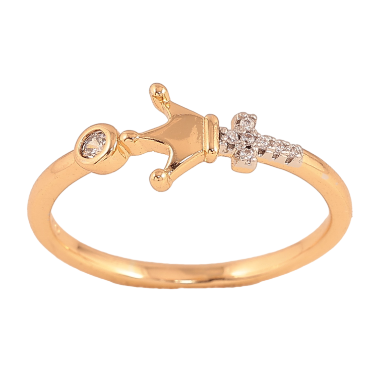 Кольцо Xuping цвет Позолота 18K+Родий "Корона" фото №24