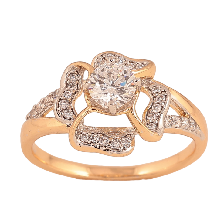 Каблучка Xuping колір Позолота 18K+Родій "Квітка" фото №22