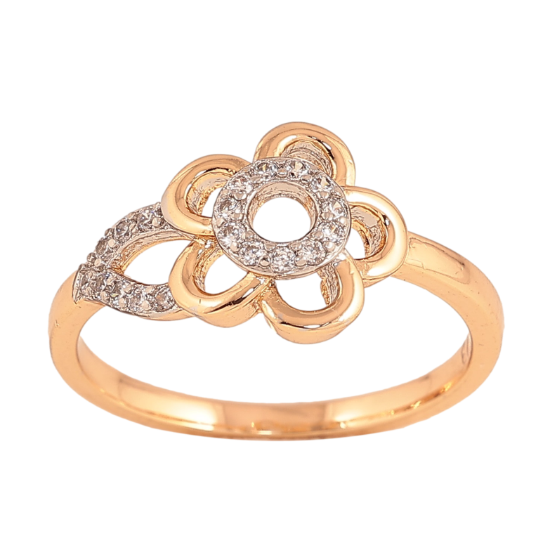 Кольцо Xuping цвет Позолота 18K+Родий "Цветок" фото №1