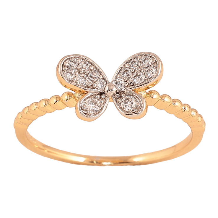 Каблучка Xuping колір Позолота 18K+Родій "Метелик" фото №25